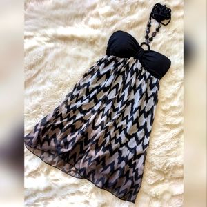 Halter Top Chevron Summer Dress